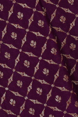 Image of Banarasi Crepe Violet Saree