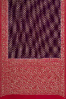 Image of Banarasi Crepe Violet Saree