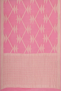 Image of Banarasi Crepe Soft Pink Saree