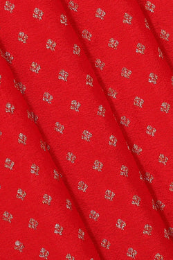 Image of Banarasi Crepe Red Saree