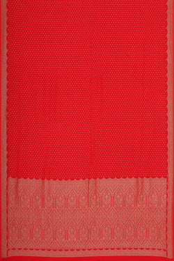 Image of Banarasi Crepe Red Saree