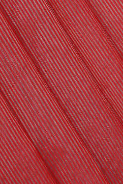 Image of Chanderi Silk Cotton Red Saree