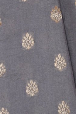 Image of Banarasi Silk Grey Saree