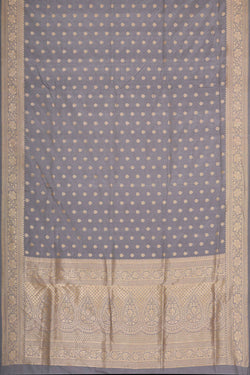 Image of Banarasi Silk Grey Saree