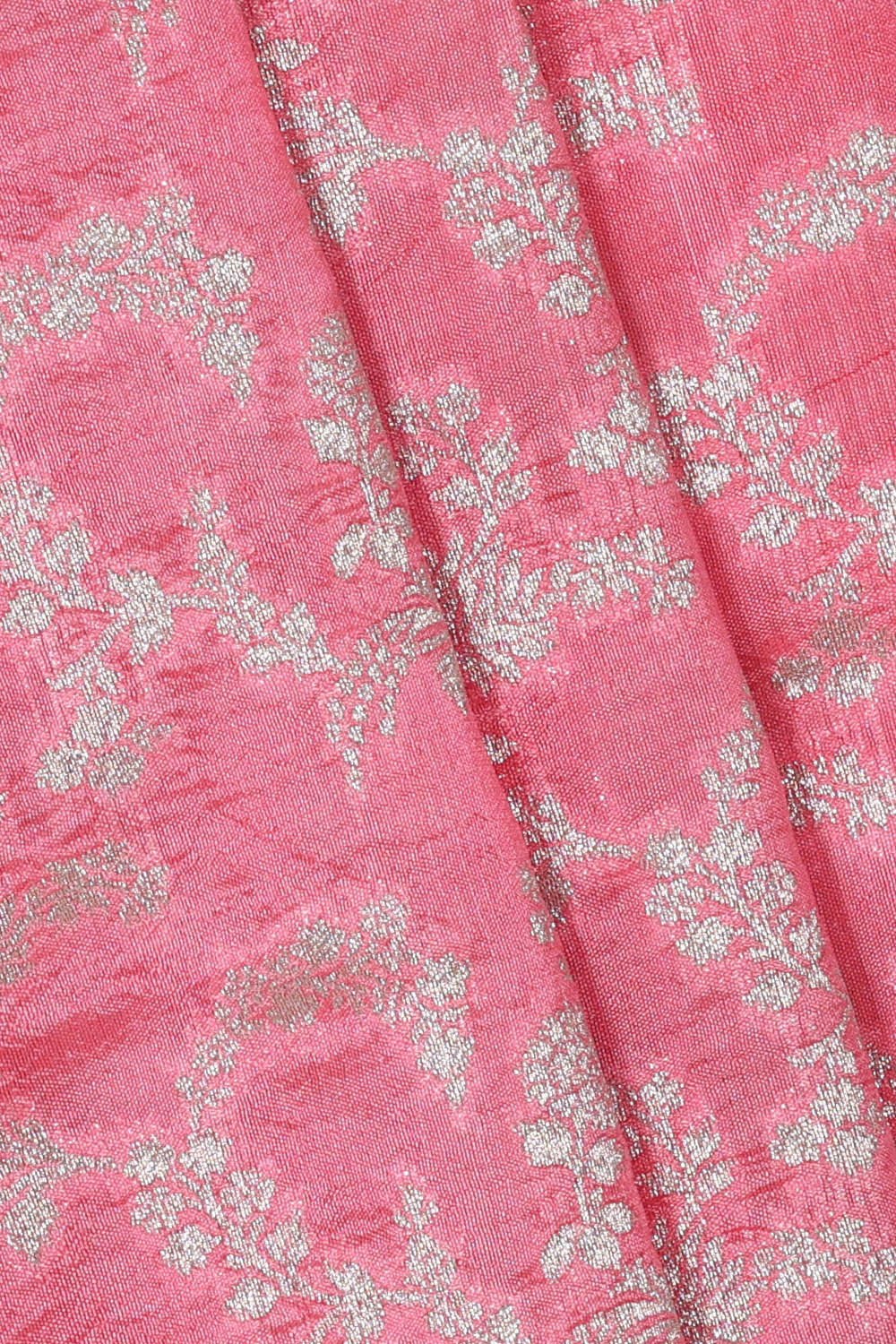 Banarasi Chiniya Silk Peach Pink Saree