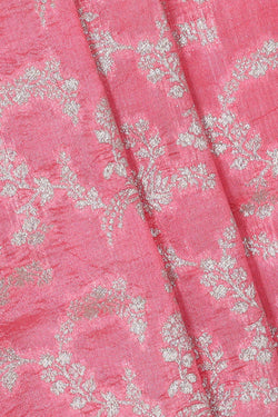 Image of Banarasi Chiniya Silk Peach Pink Saree