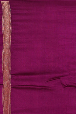 Image of Banarasi Chiniya Silk Deep Wine Saree