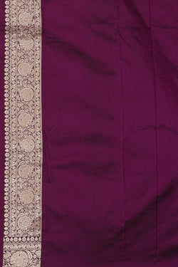 Image of Banarasi Silk Deep Wine Saree