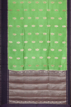 Image of Banarasi Chiniya Silk Mint Green Saree