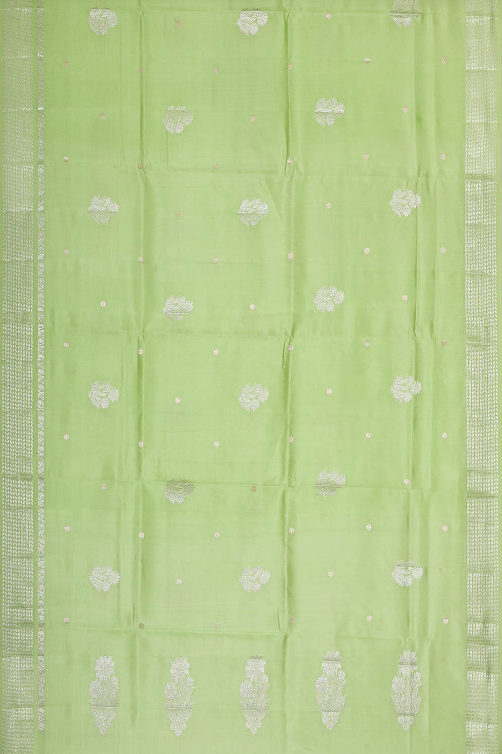 Banarasi Chiniya Silk Light Pista Green Saree