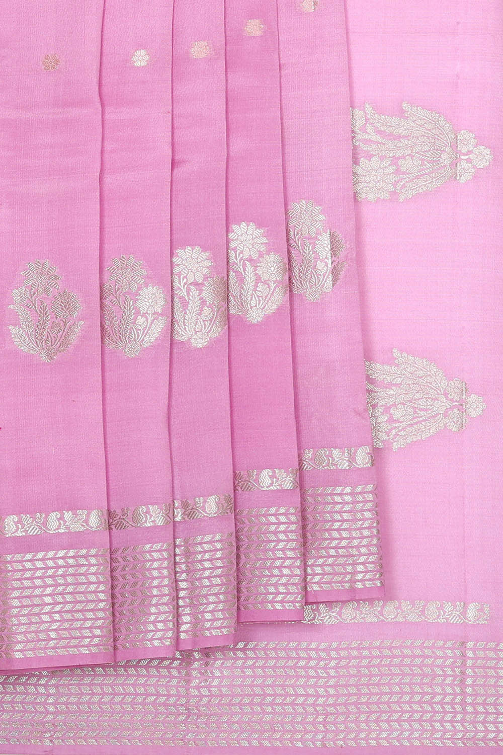 Banarasi Chiniya Silk Lavender Pink Saree