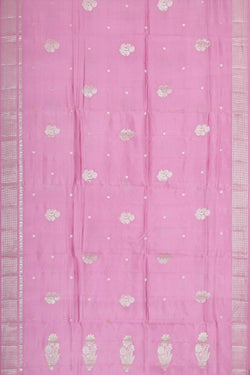 Image of Banarasi Chiniya Silk Lavender Pink Saree