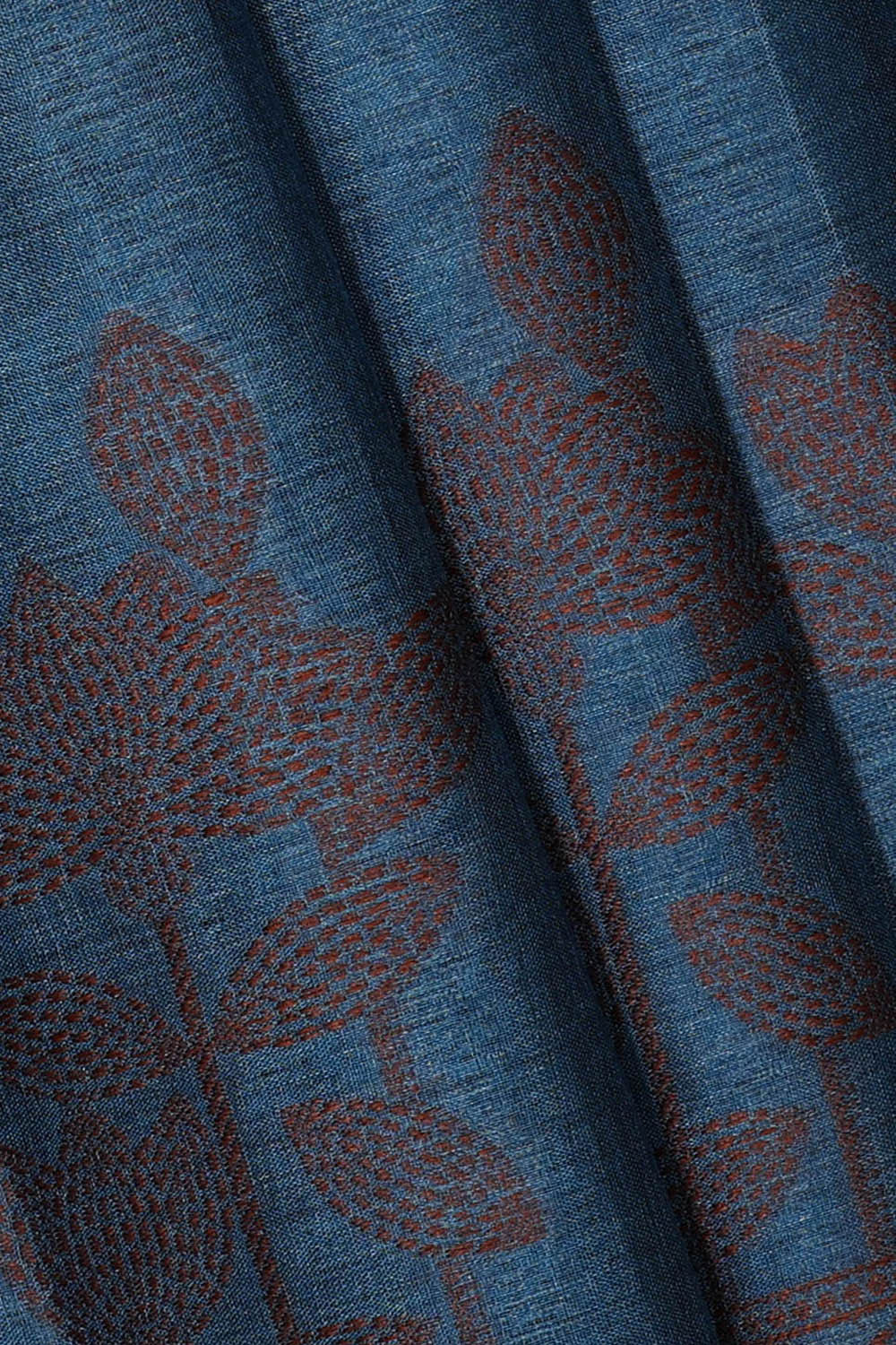 Banarasi Tussar Teal Blue Saree