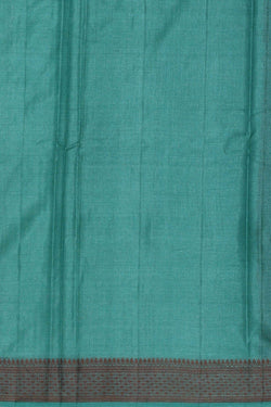 Image of Banarasi Tussar Turquoise Blue Saree