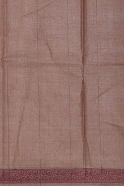 Image of Banarasi Tussar Dull Cream Saree