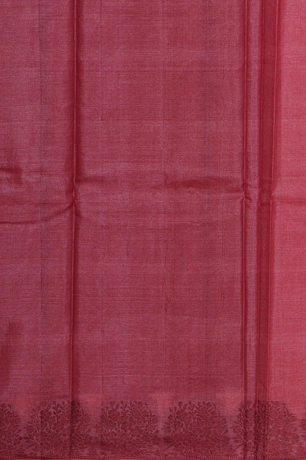 Banarasi Tussar Pinkish Red Saree