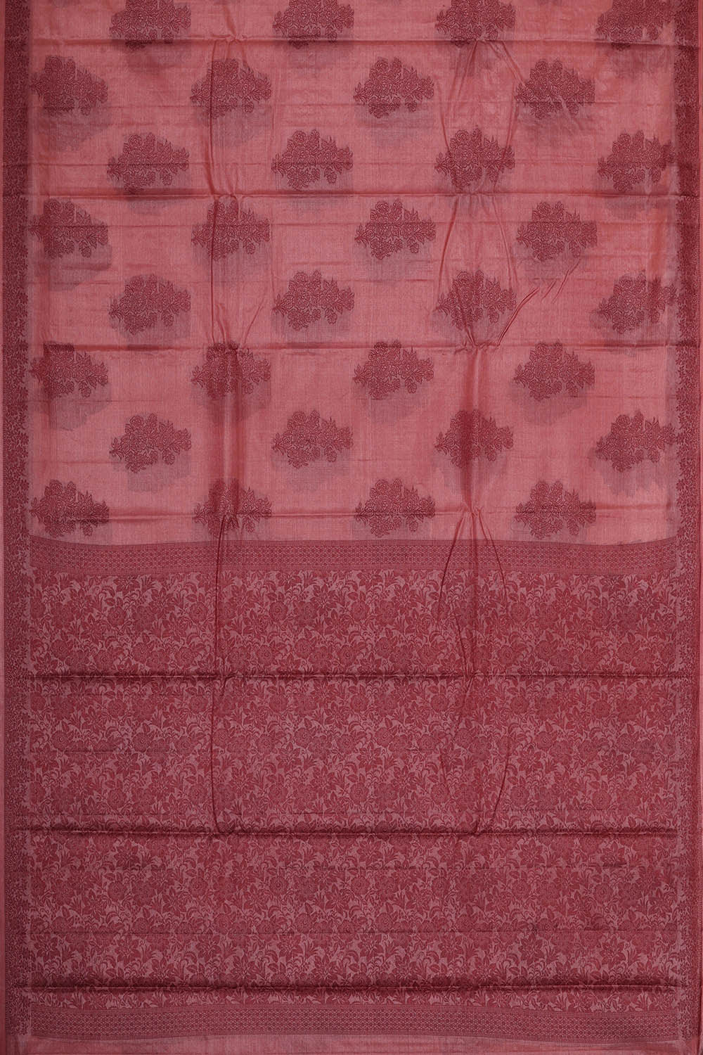 Banarasi Tussar Onion Pink Saree