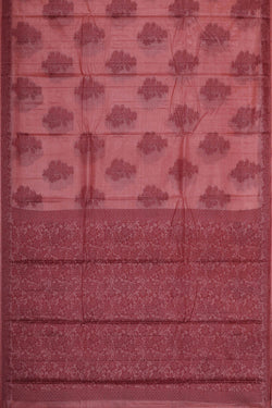 Image of Banarasi Tussar Onion Pink Saree