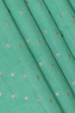 Image of Banarasi Chiniya Silk Sea Green Saree