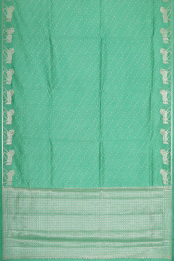 Image of Banarasi Chiniya Silk Sea Green Saree