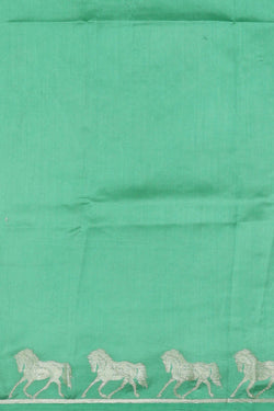 Image of Banarasi Chiniya Silk Sea Green Saree