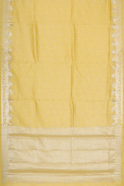 Image of Banarasi Chiniya Silk Light Yellow Saree