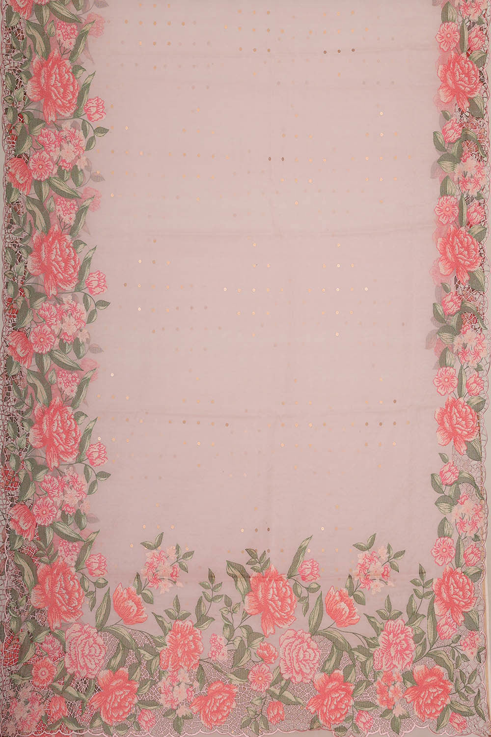 Banarasi Kora Soft Pink Saree