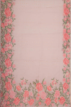 Image of Banarasi Kora Soft Pink Saree