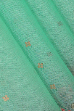 Image of Banarasi Kora Sea Green Saree