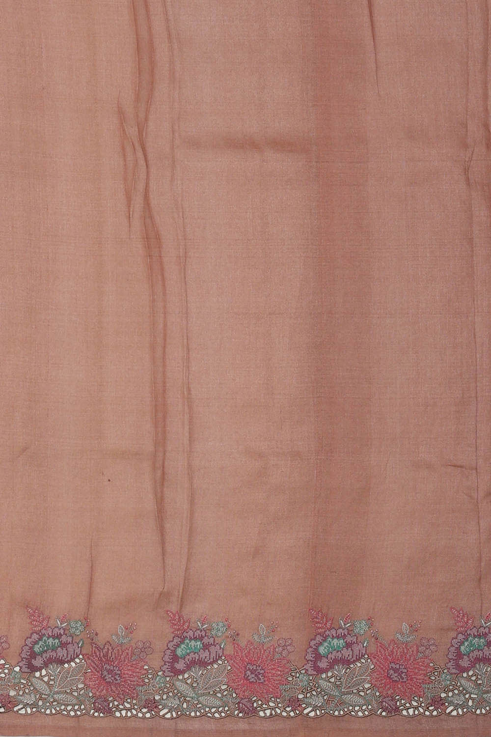 Banarasi Kora Dull Peach Saree