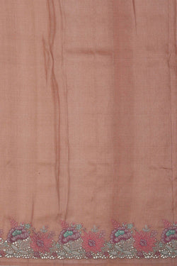 Image of Banarasi Kora Dull Peach Saree