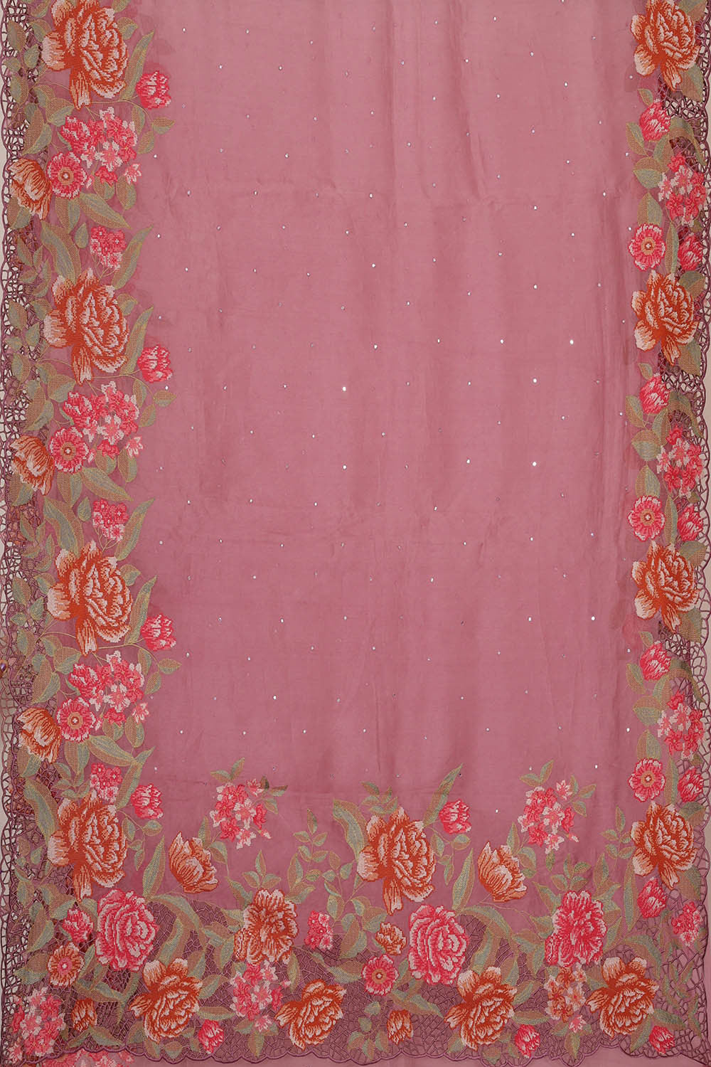Image of Banarasi Organza Onion Pink Saree