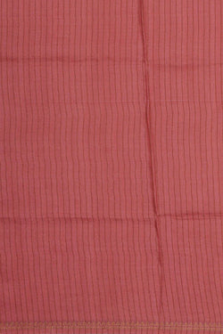 Image of Printed Tussar Peach Pink Saree