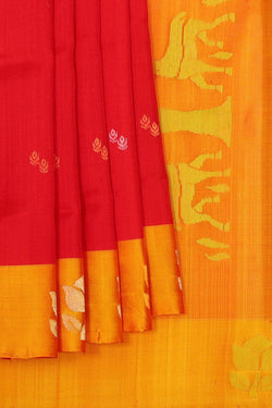 Image of Uppada Silk Red Saree