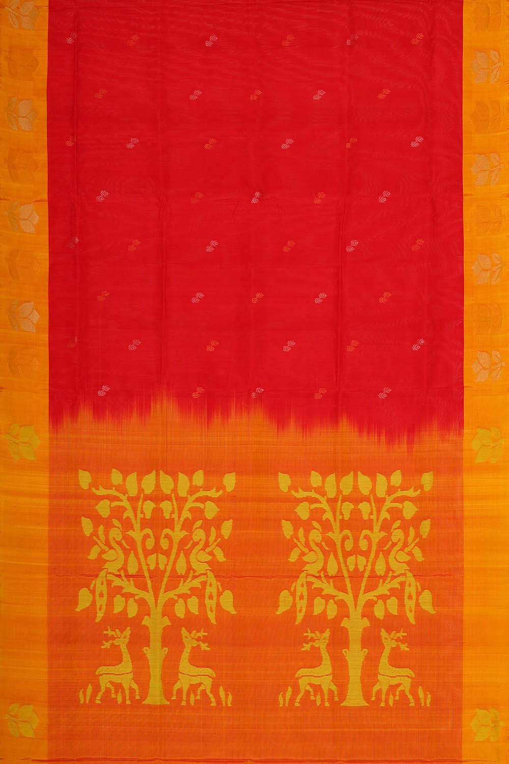 Uppada Silk Red Saree