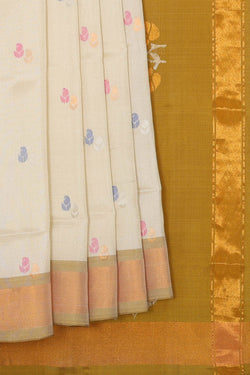 Image of Uppada Silk Cream Saree