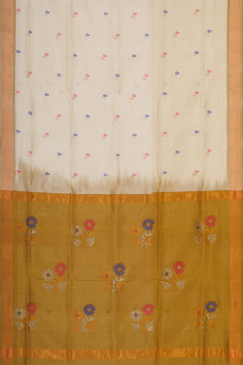 Uppada Silk Cream Saree