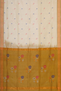 Image of Uppada Silk Cream Saree