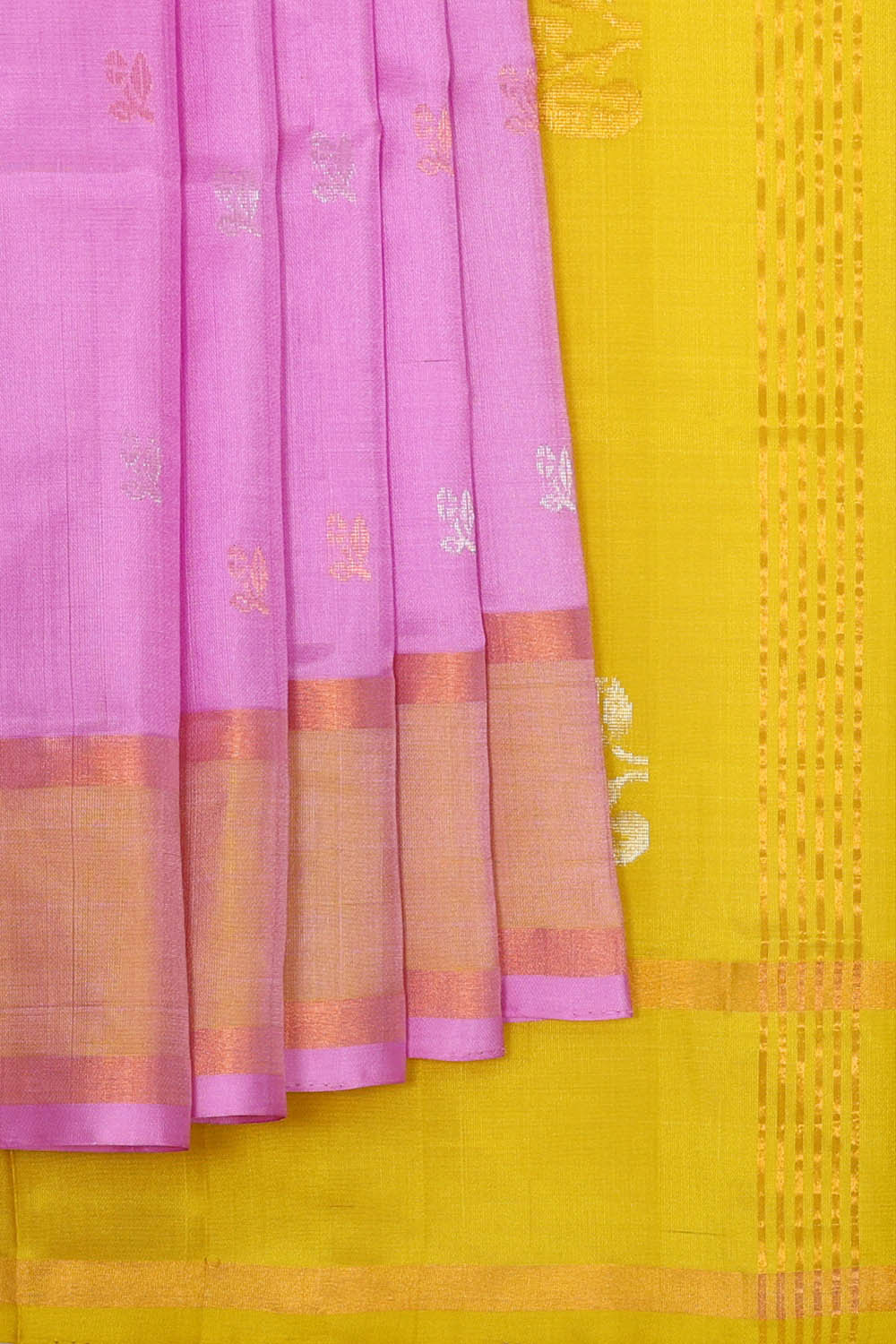 Uppada Silk Lavender Pink Saree