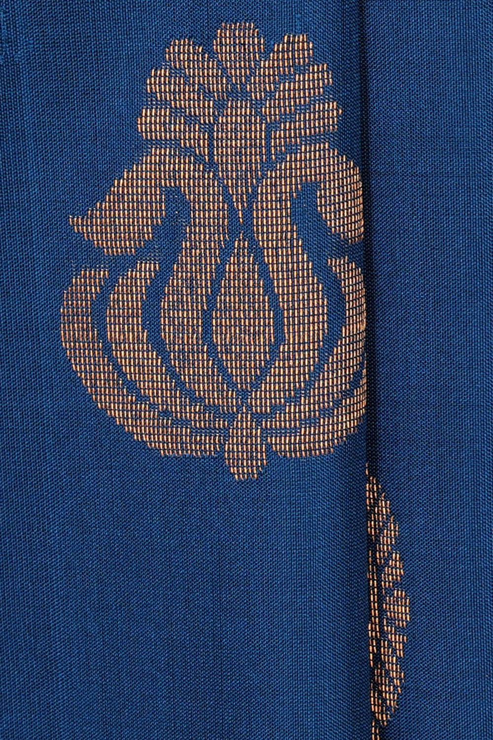 Uppada Silk Peacock Blue Saree