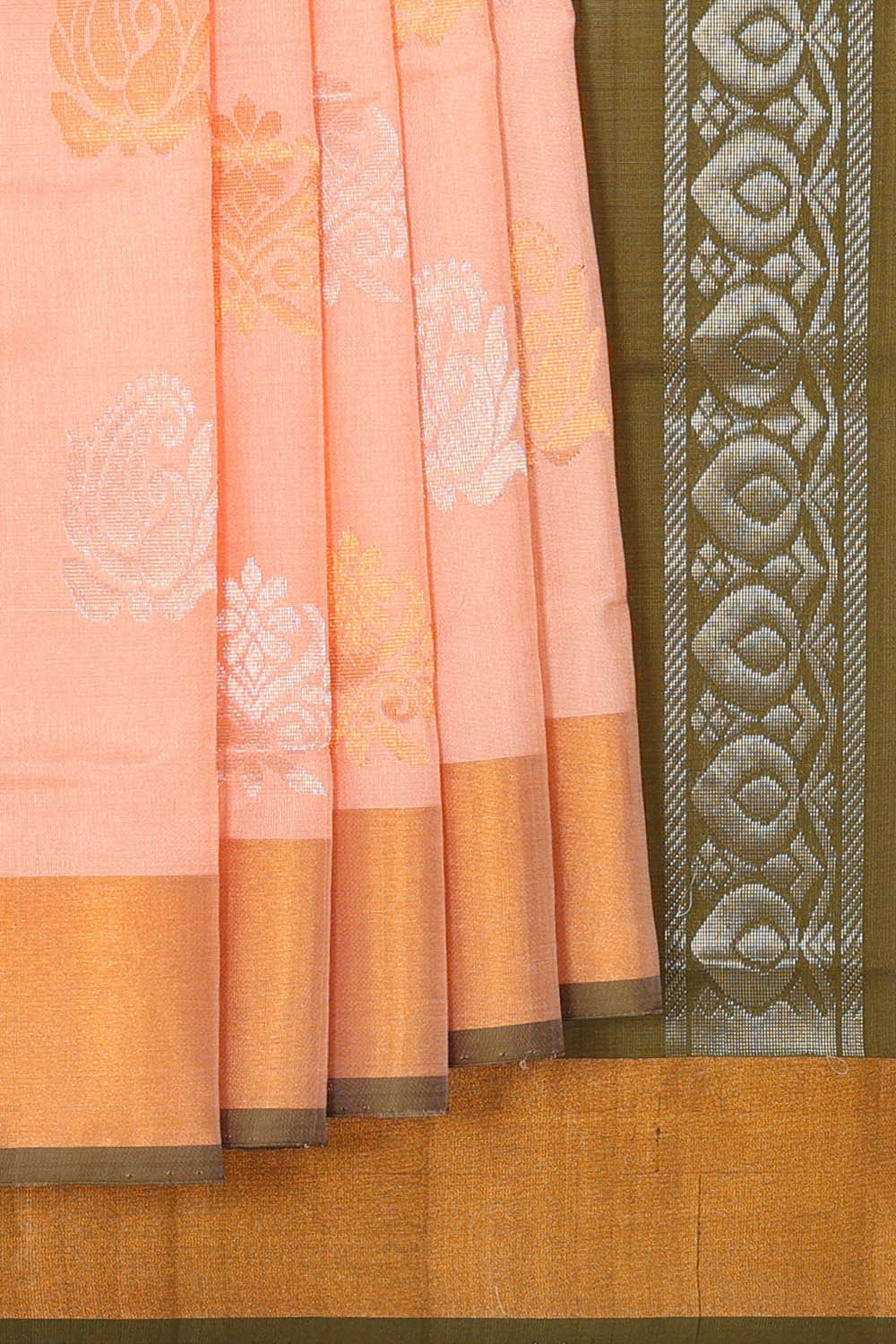 Uppada Silk Light Peach Saree