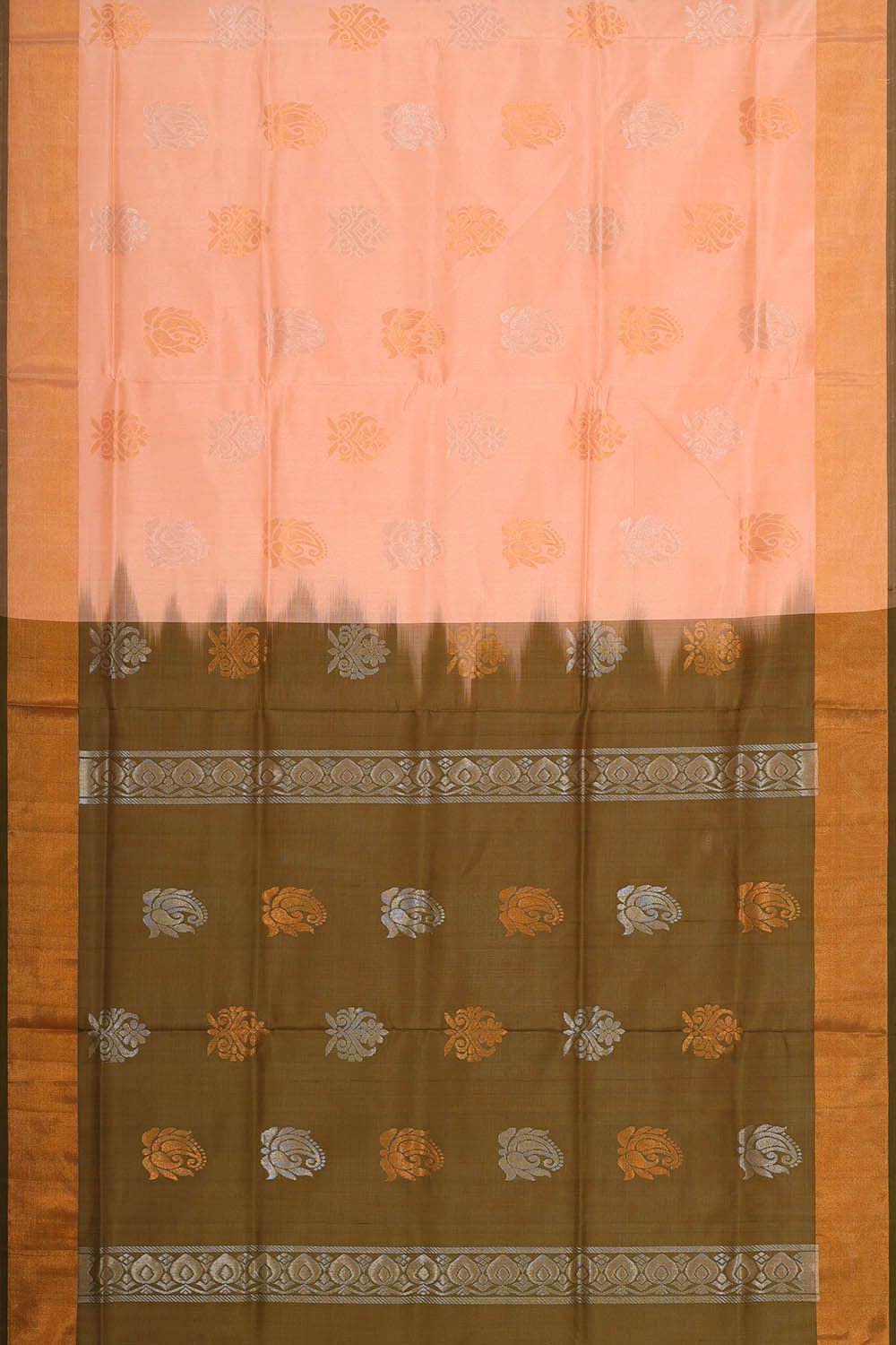 Uppada Silk Light Peach Saree