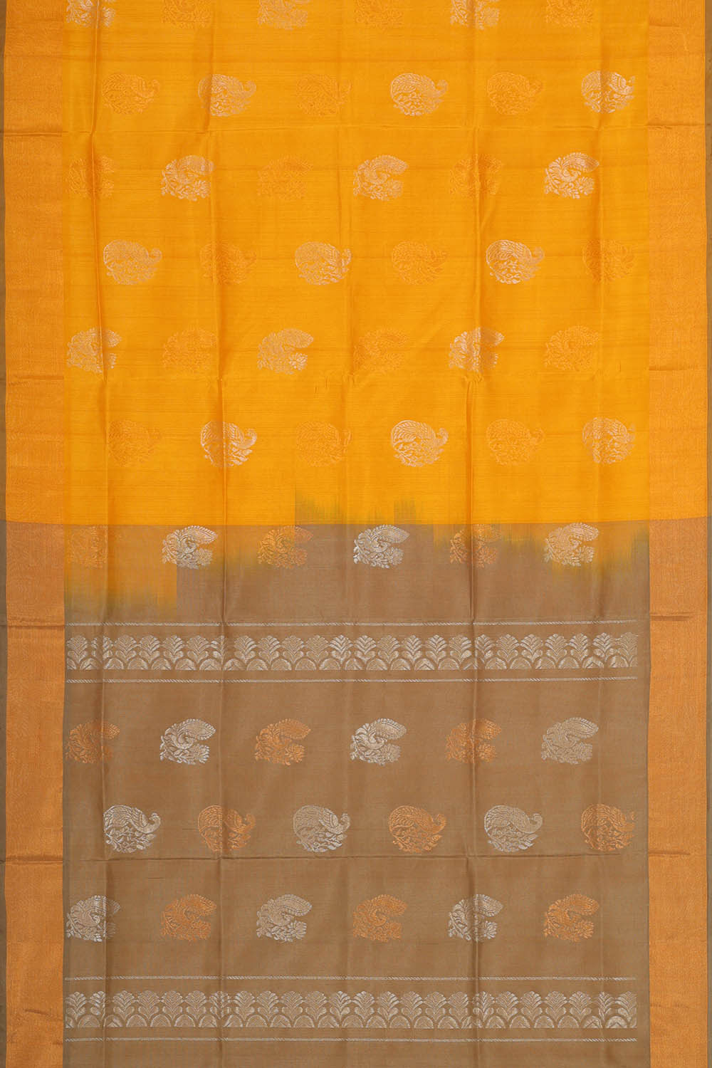 Uppada Silk Haldi Yellow Saree