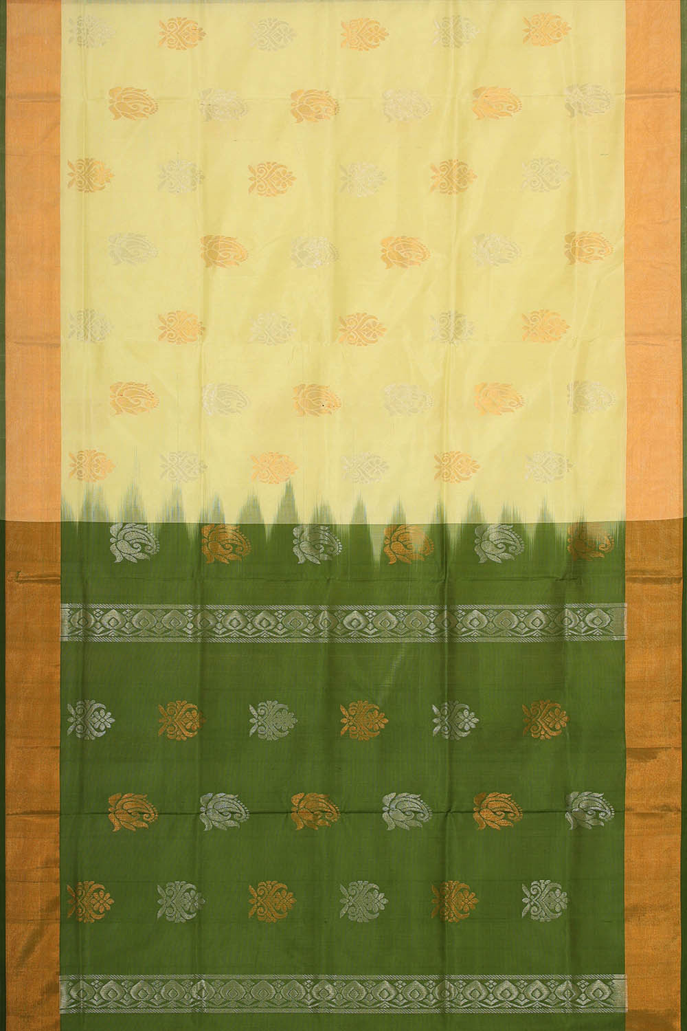 Uppada Silk Light Yellow Saree