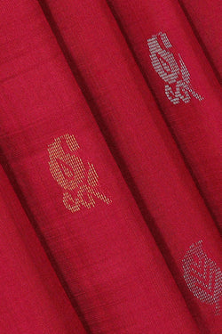 Image of Uppada Silk Pinkish Red Saree