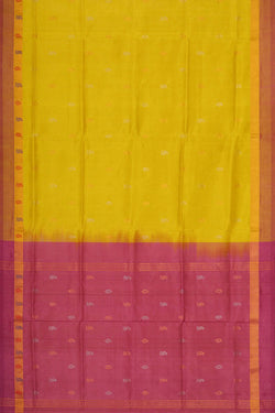 Image of Uppada Silk Yellow Saree