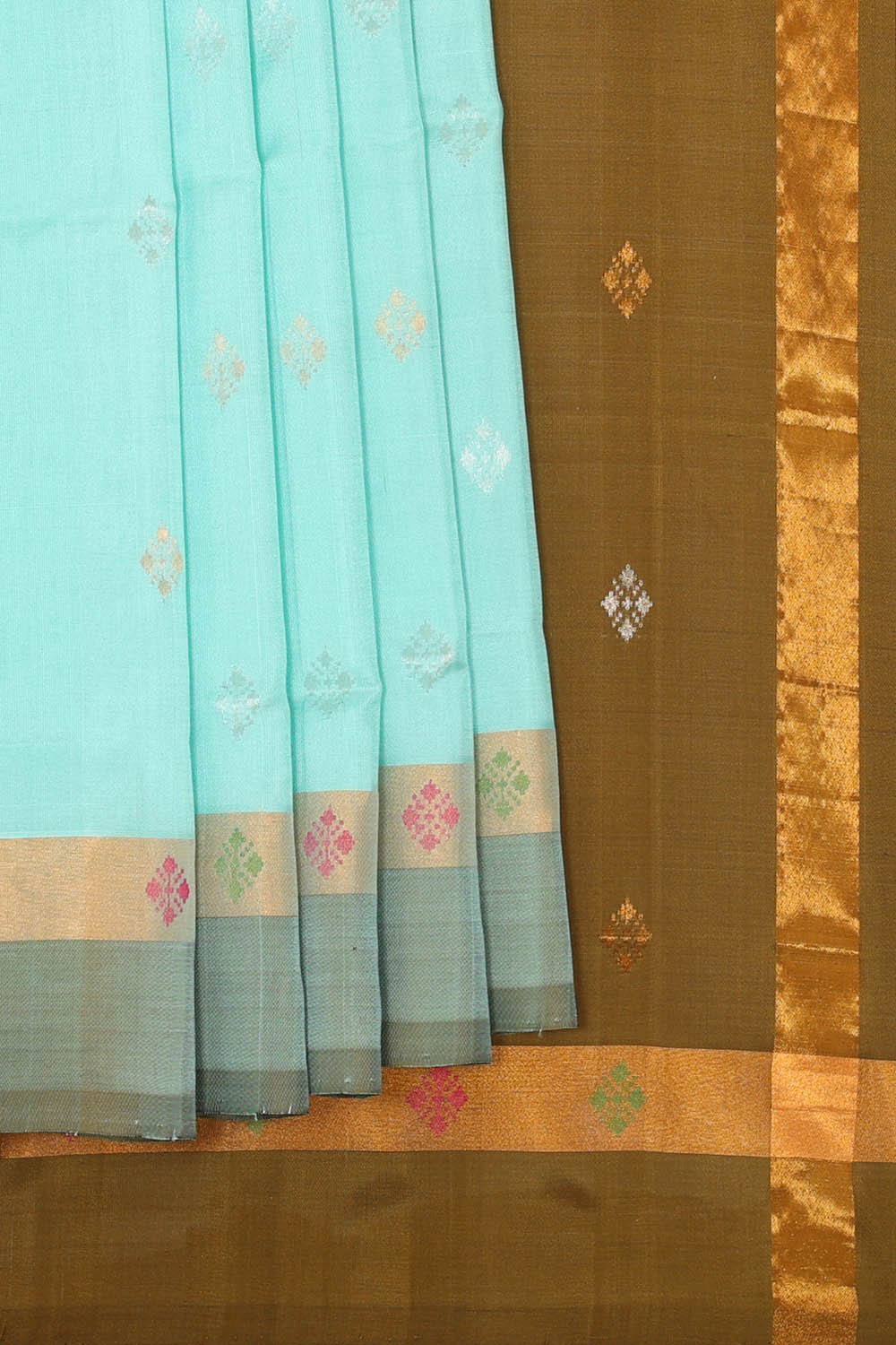 Uppada Silk Ice Blue Saree