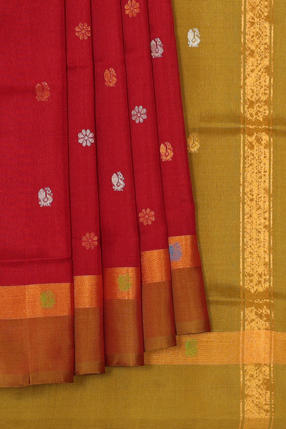 Uppada Silk Red Saree