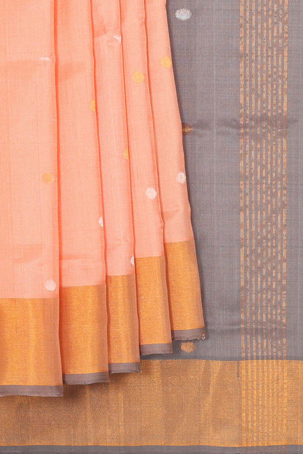 Uppada Silk Light Peach Saree