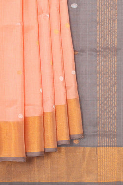 Image of Uppada Silk Light Peach Saree